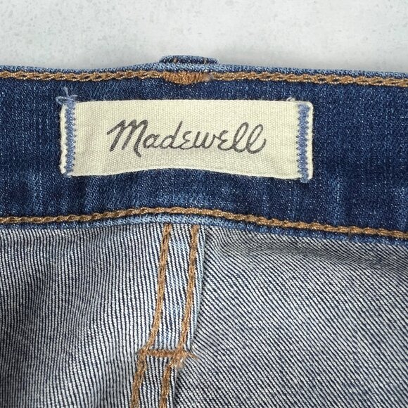 Madewell Jeans Women's 26x24 Cali Demi Boot Cut Cropped Blue Faded Denim Tag 24 - Picture 6 of 16